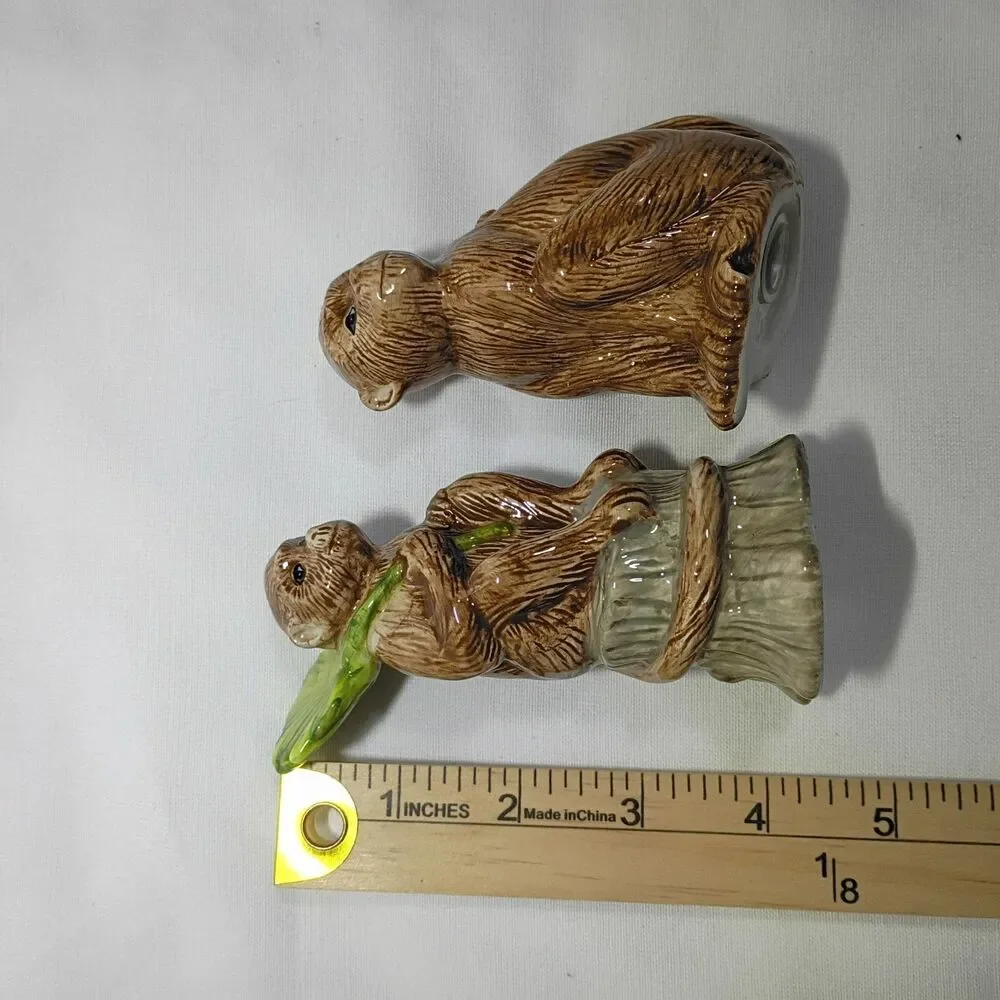 Vintage Monkey Salt Pepper Shakers Jungle China Mark No Chips Or Cracks